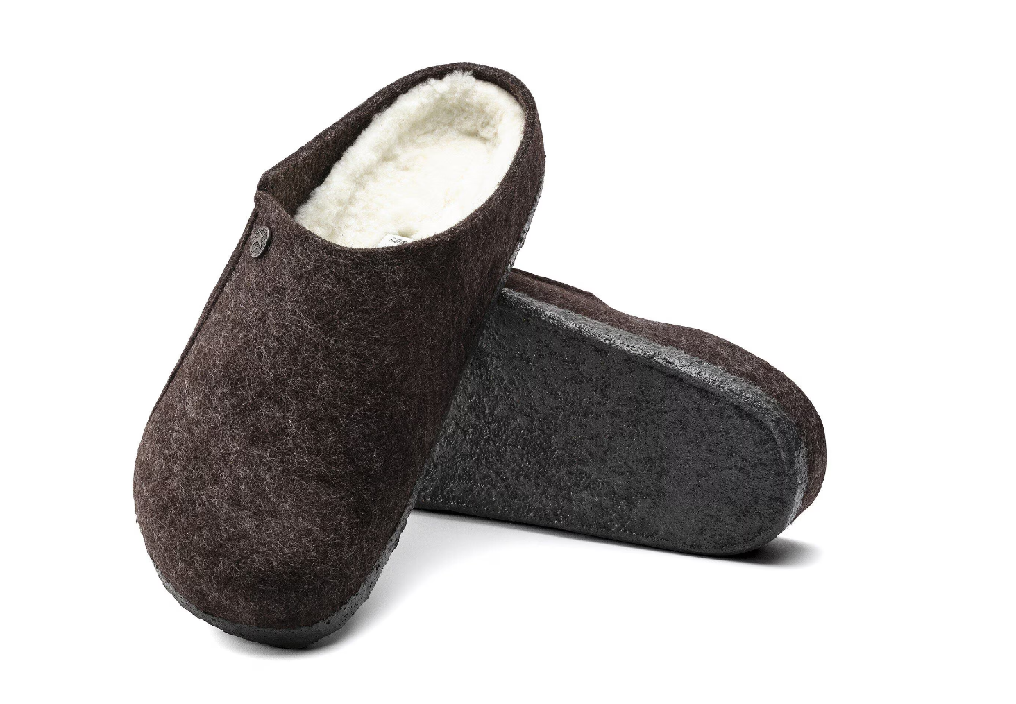 Birkenstock Zermatt Shearling Wool Felt Mocha