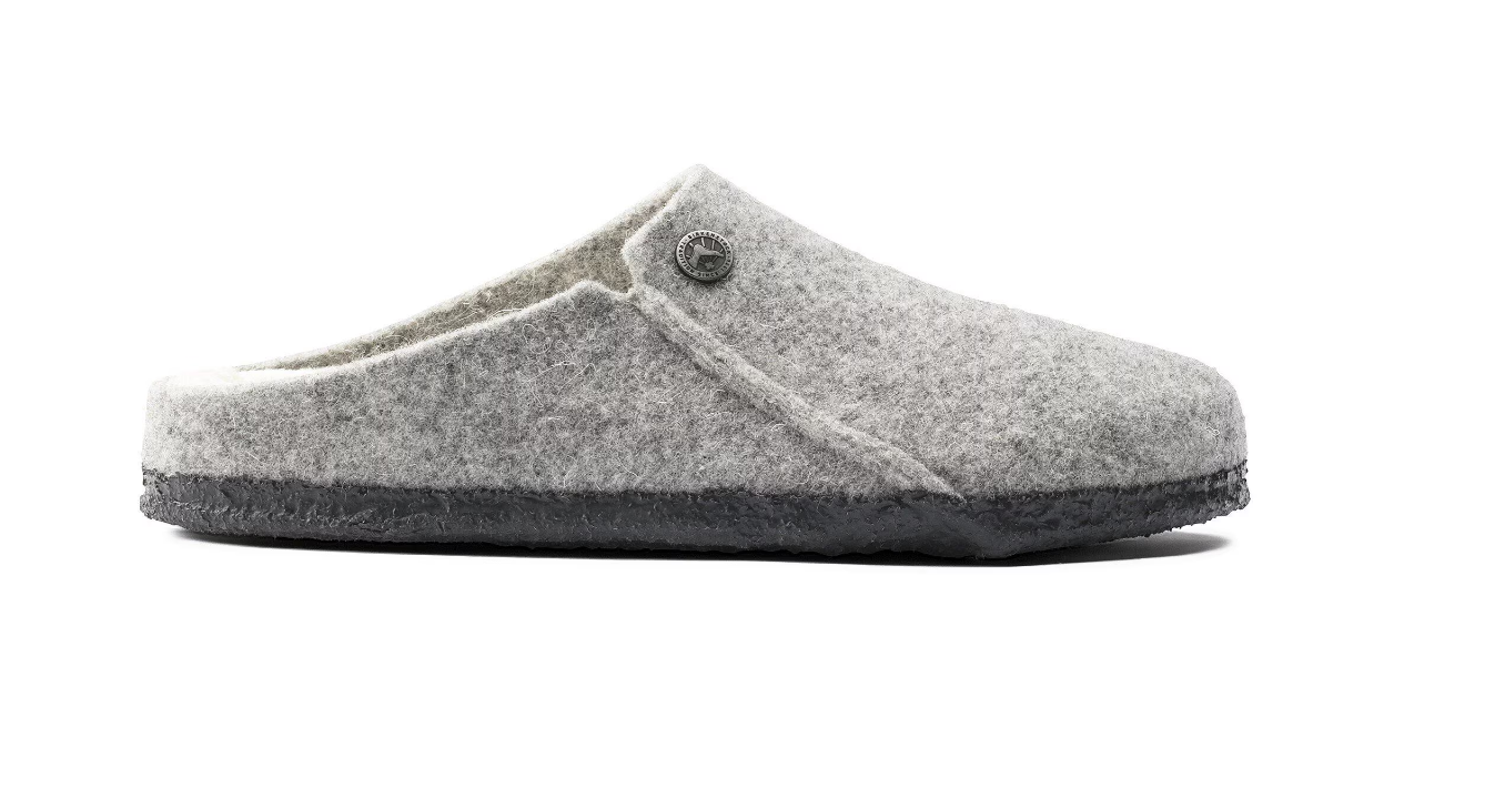 Birkenstock Zermatt Shearling Wool Felt Light Gray