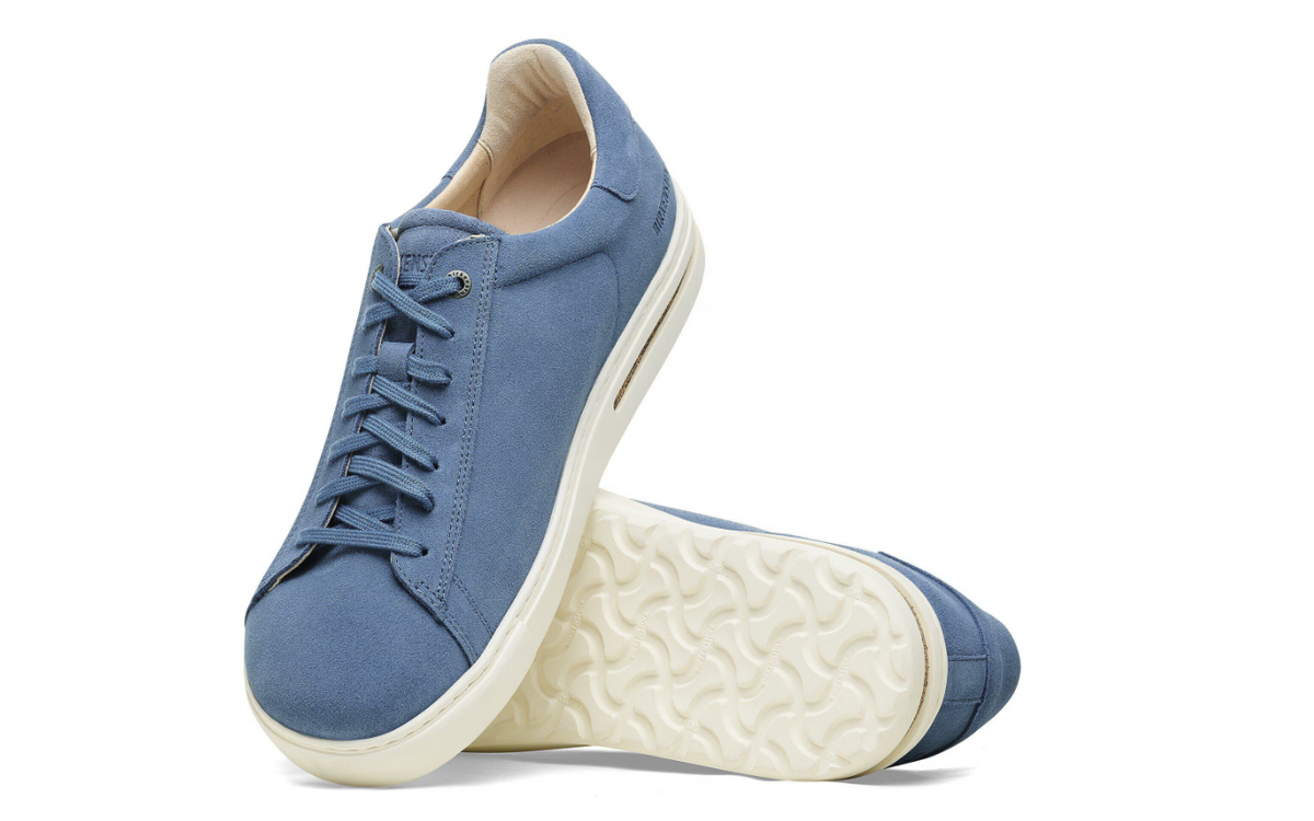 Birkenstock Bend Low Suede Leather - Blue, Narrow