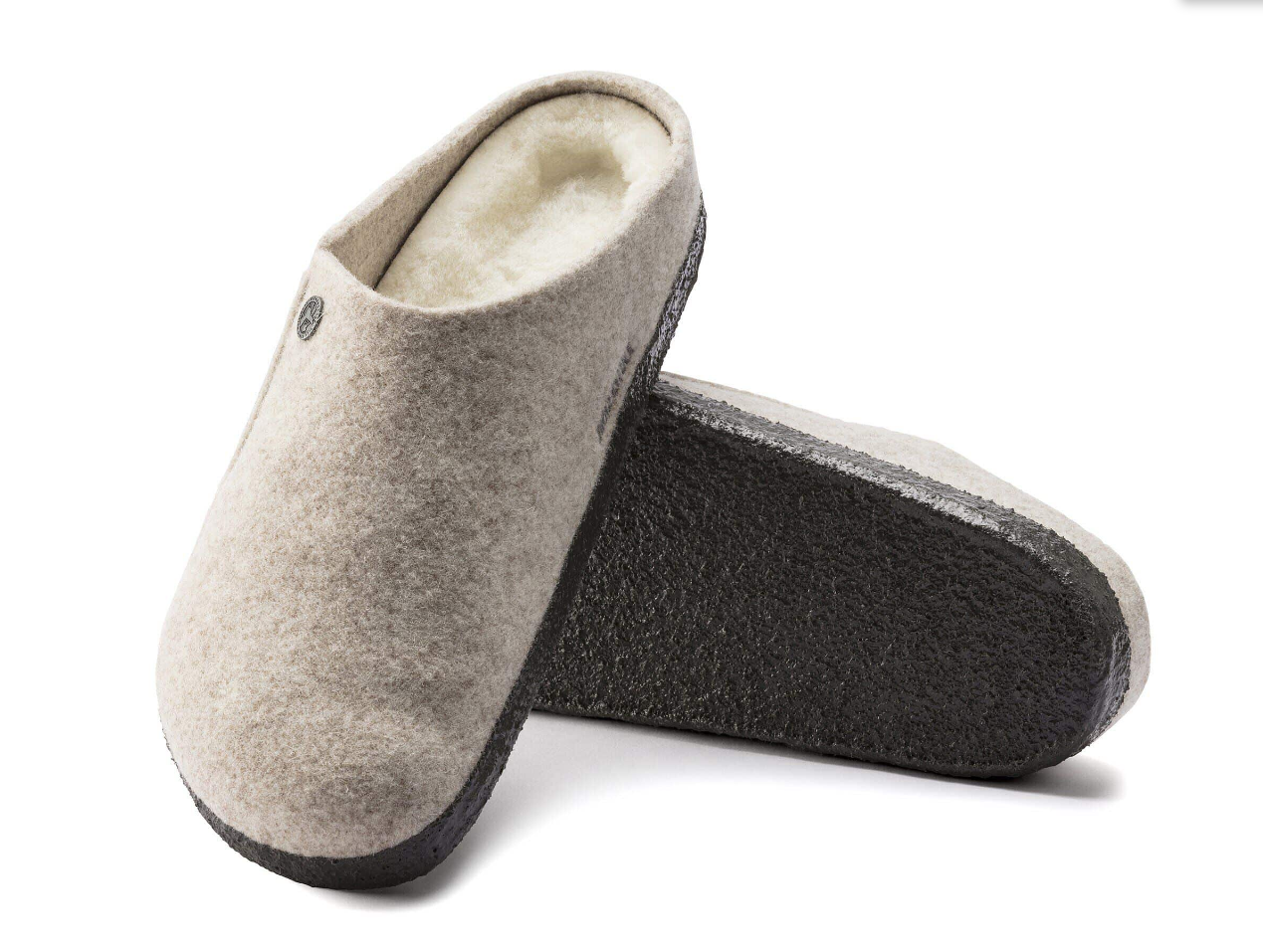 Birkenstock Zermatt Shearling Wool Felt Eggnog