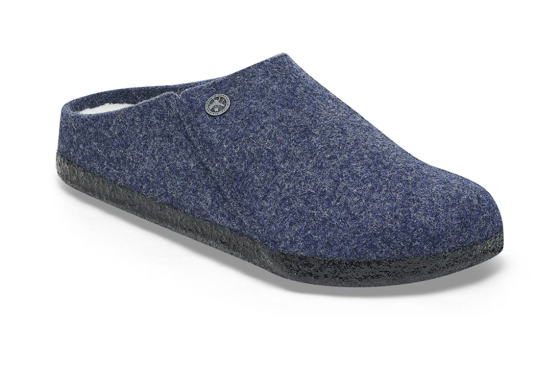 Birkenstock Zermatt Shearling Wool Felt Dark Blue