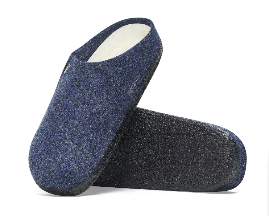 Birkenstock Zermatt Shearling Wool Felt Dark Blue