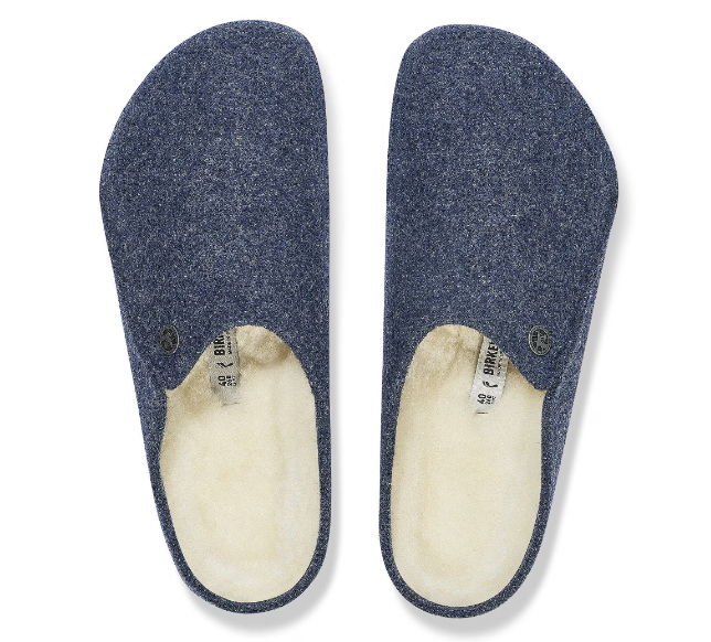 Birkenstock Zermatt Shearling Wool Felt Dark Blue