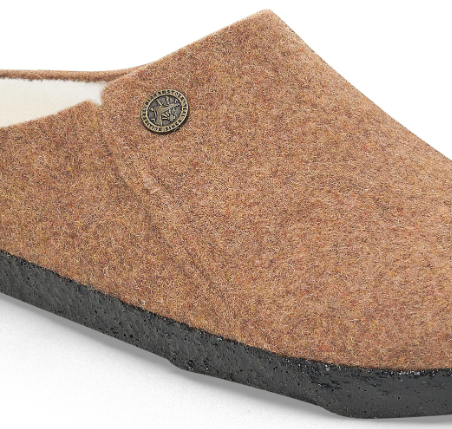 Birkenstock Zermatt Shearling Wool Felt Slipper Toffee Melange