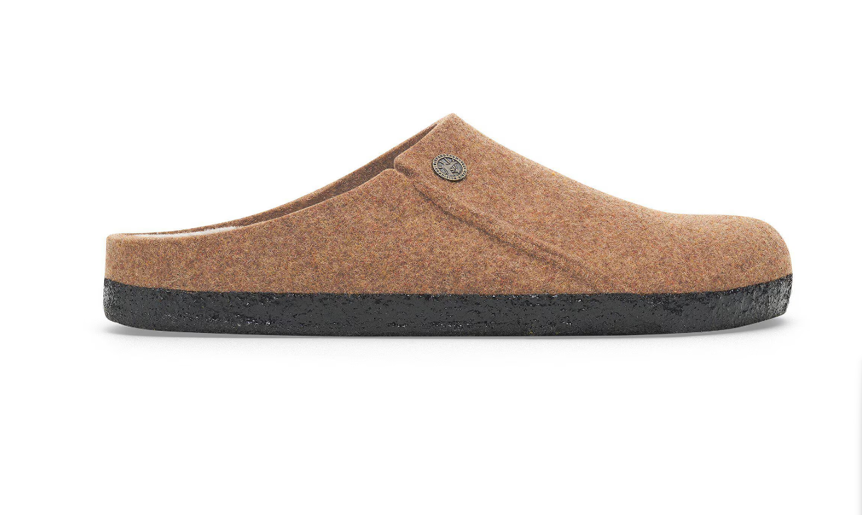 Birkenstock Zermatt Shearling Wool Felt Slipper Toffee Melange
