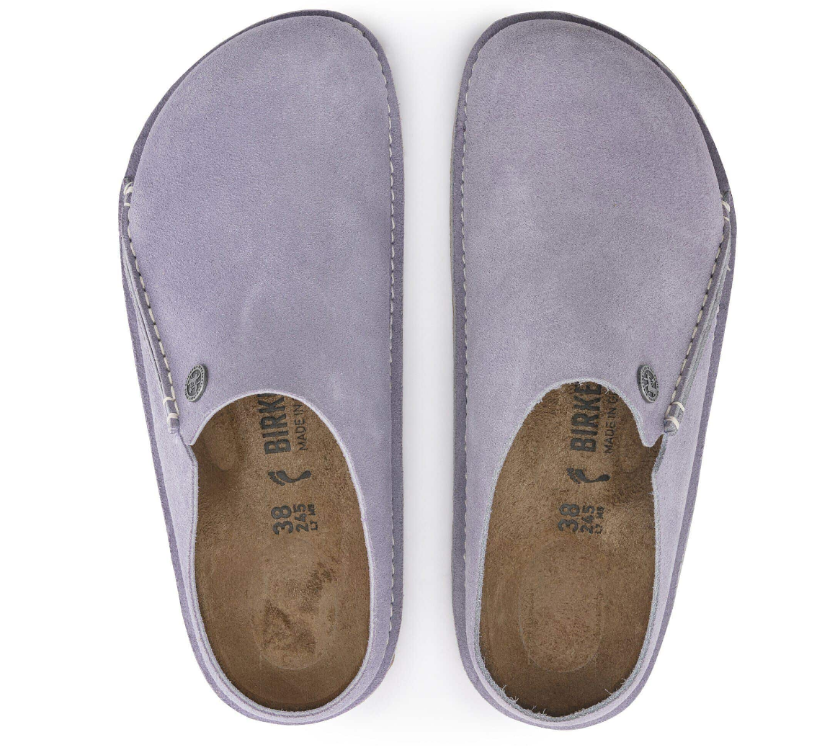 Birkenstock Zermatt Premium Suede Leather Purple Fog