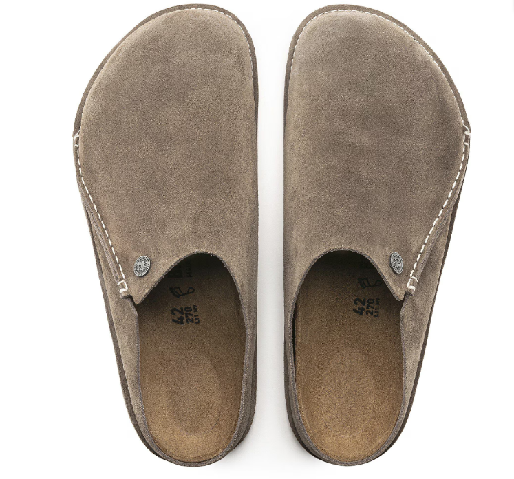 Birkenstock Zermatt Premium Suede Leather Gray Taupe