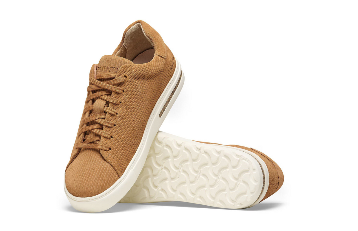 Birkenstock Bend Low Suede Embossed Corduroy Cork Brown