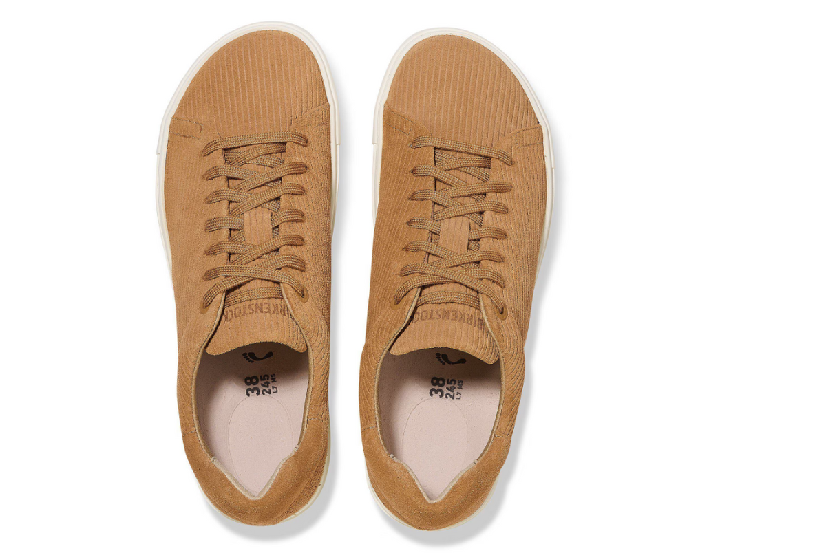 Birkenstock Bend Low Suede Embossed Corduroy Cork Brown