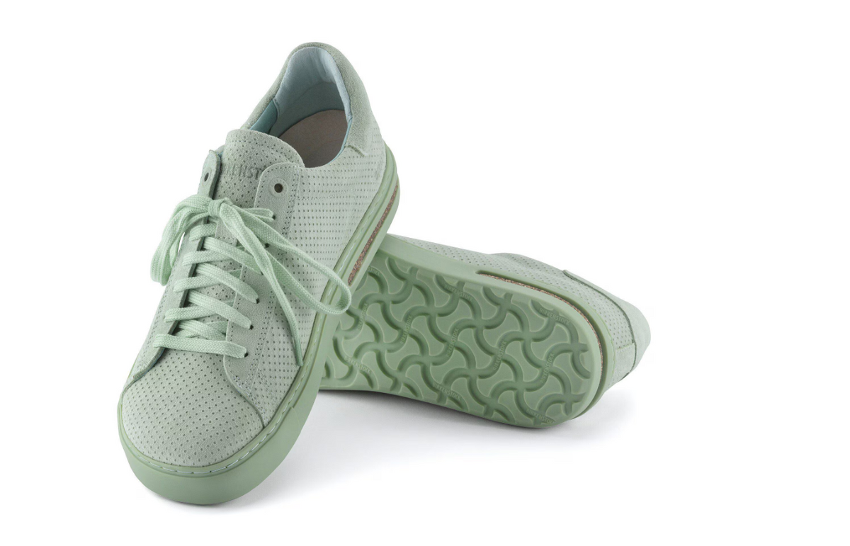 Birkenstock Bend Low Suede Embossed - Matcha, Narrow