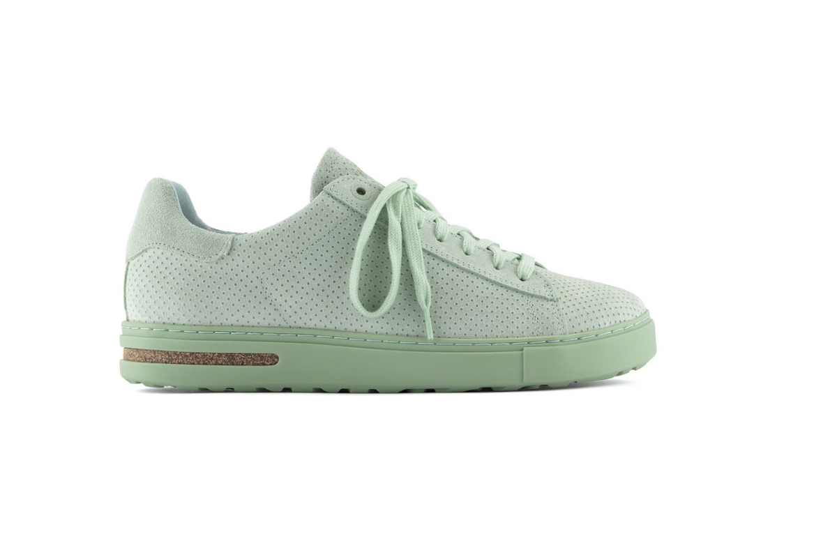 Birkenstock Bend Low Suede Embossed - Matcha, Narrow