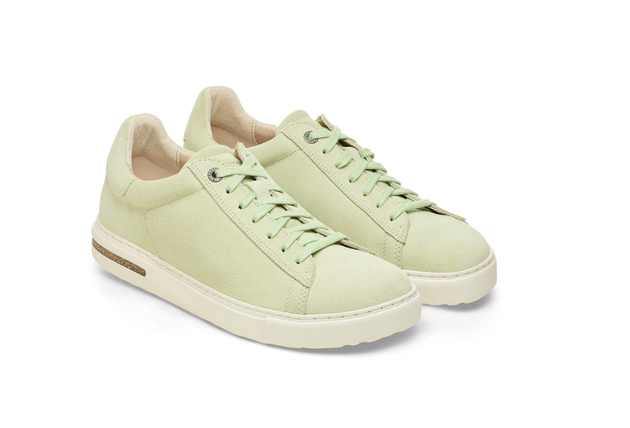 Birkenstock Bend Low Suede Leather Faded Lime