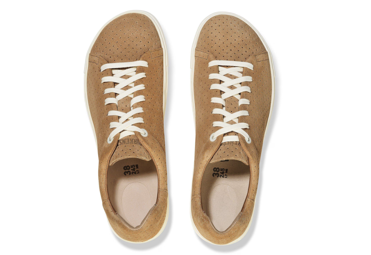 Birkenstock Bend Low Suede Leather Embossed New Beige