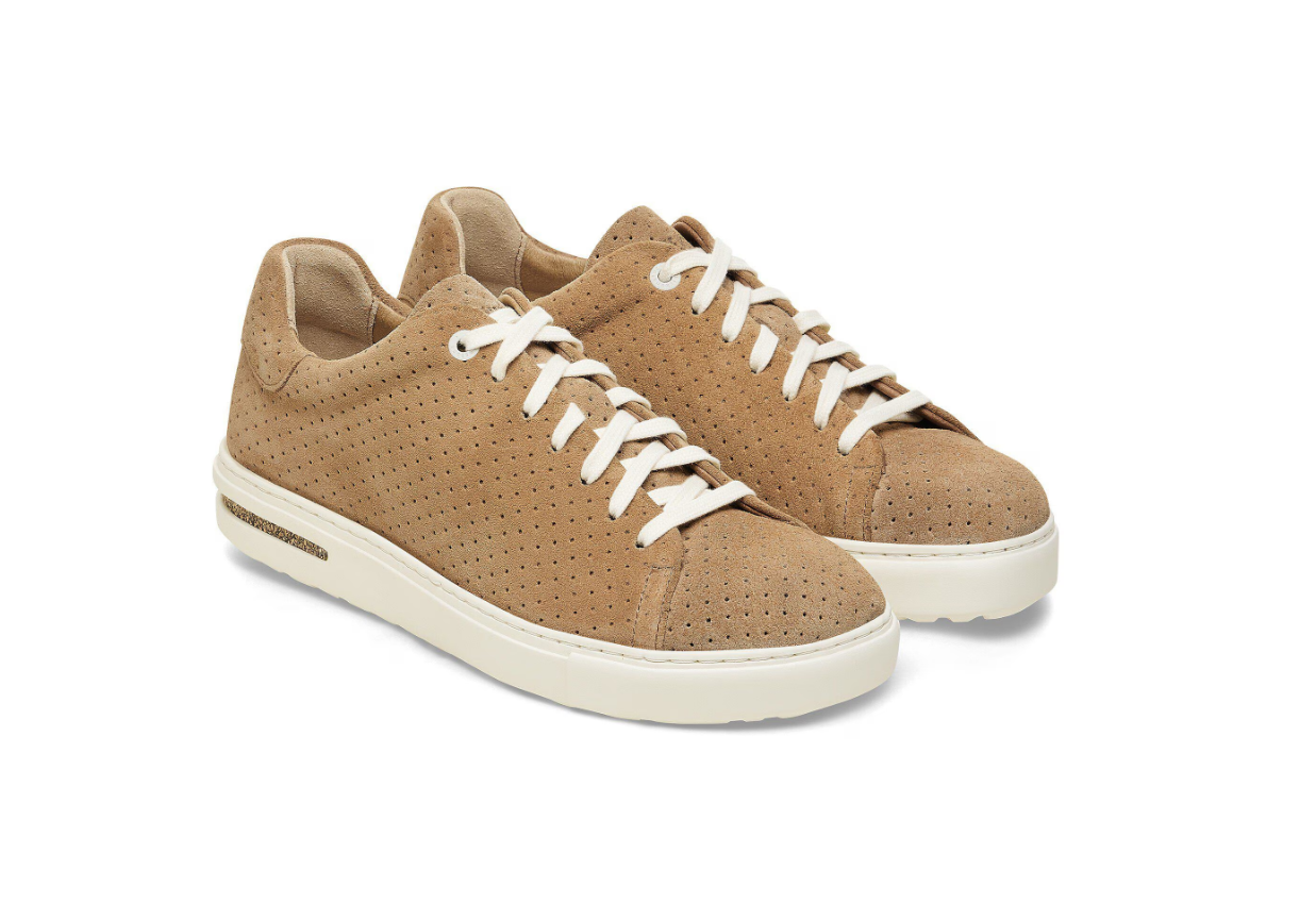 Birkenstock Bend Low Suede Leather Embossed New Beige