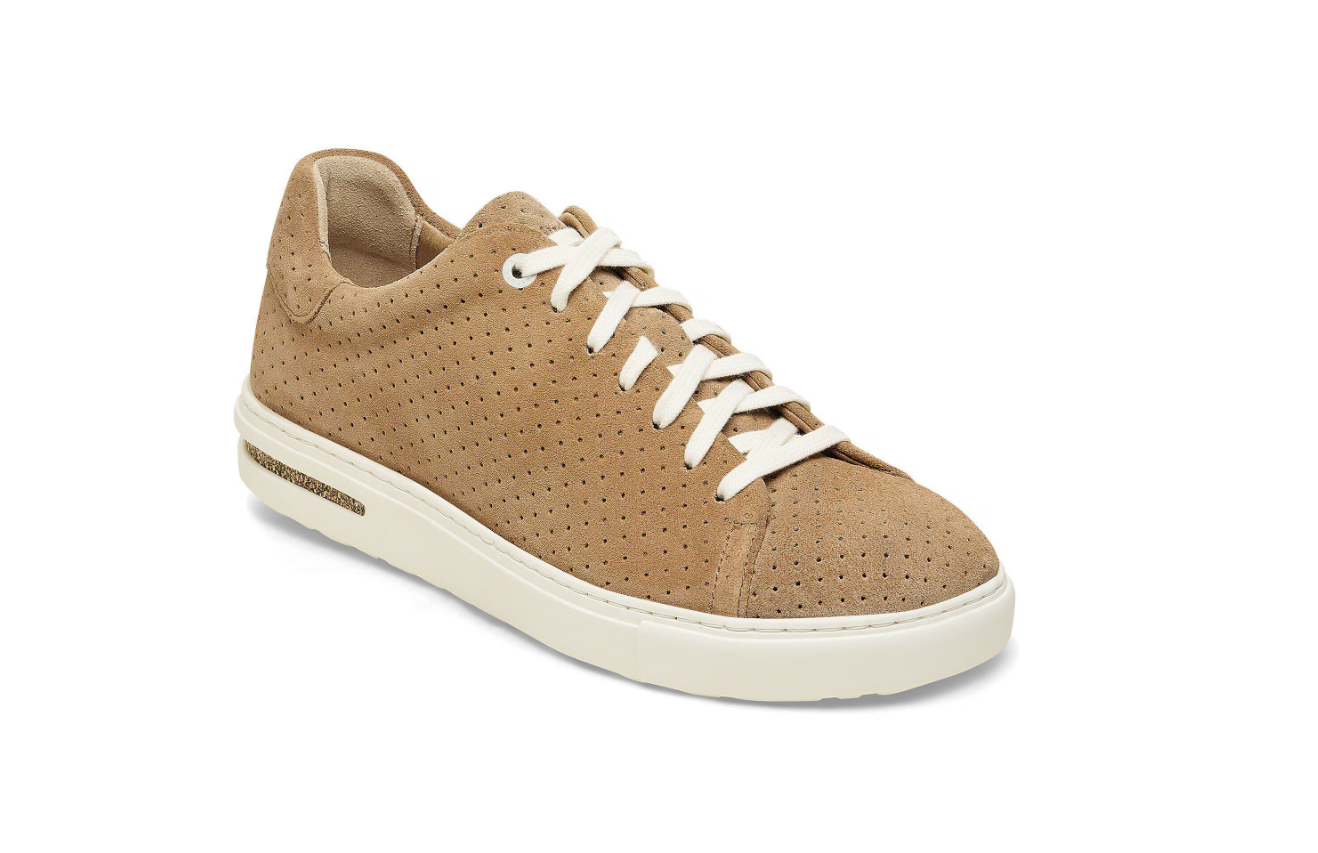 Birkenstock Bend Low Suede Leather Embossed New Beige