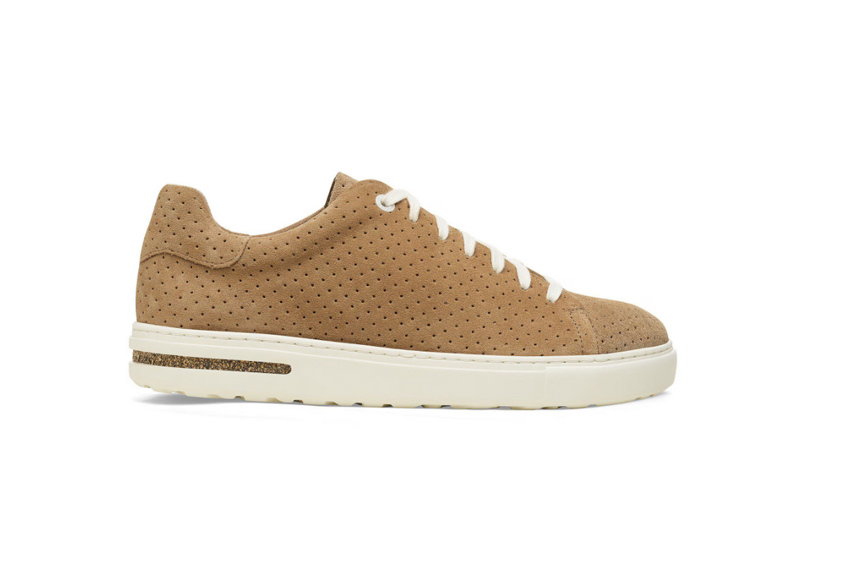 Birkenstock Bend Low Suede Leather Embossed - Beige, Regular