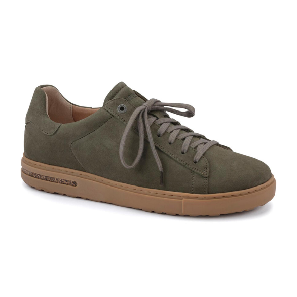Birkenstock Bend Low Suede Leather Sneaker  - Thyme, Narrow