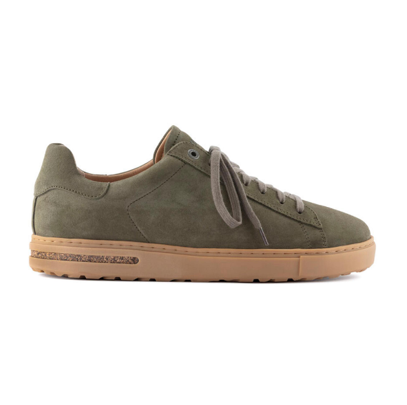 Birkenstock Bend Low Suede Leather Sneaker  - Thyme, Narrow