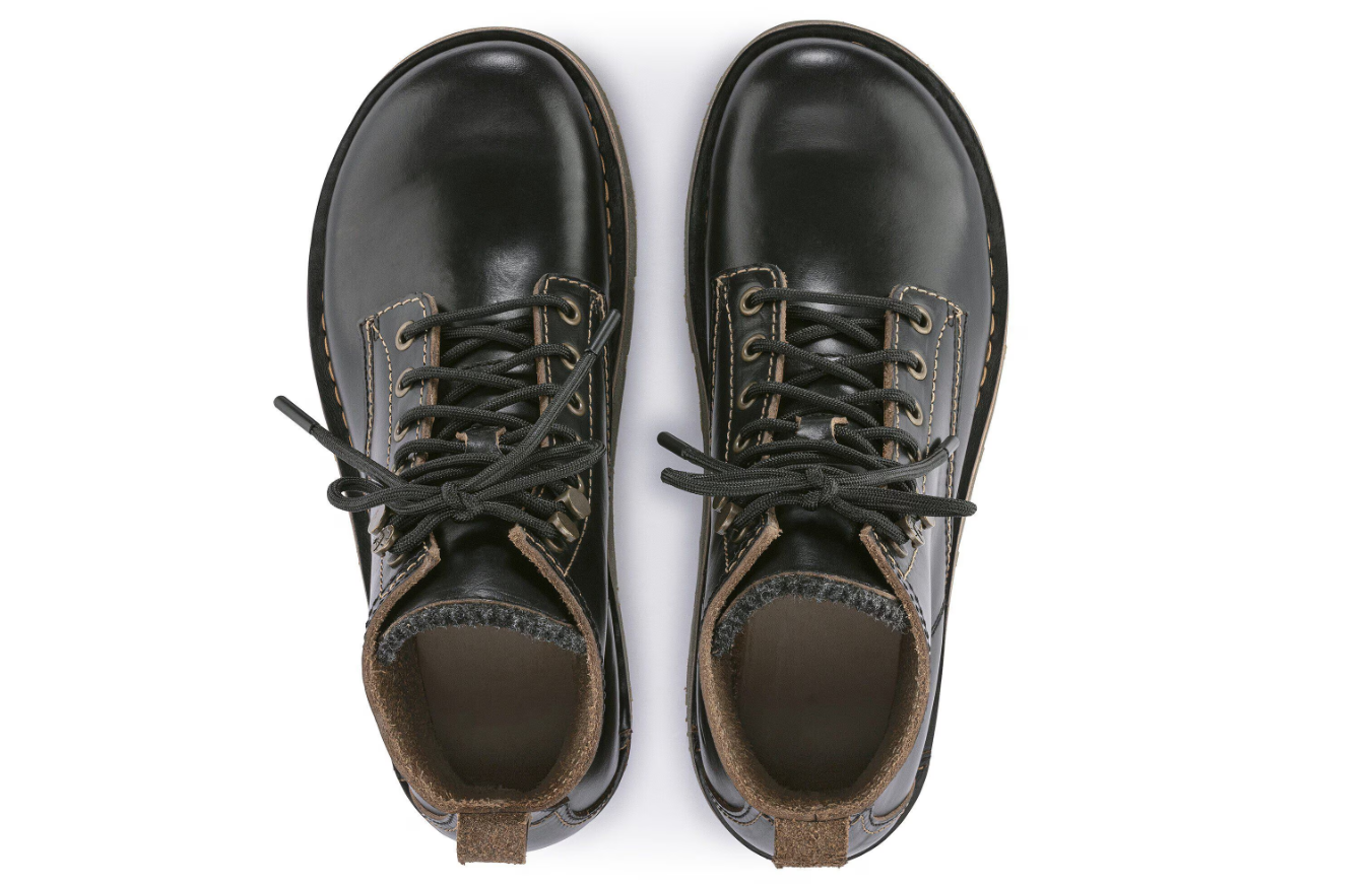 Birkenstock Birmingham Lace Women's Oiled Leather Boots Black