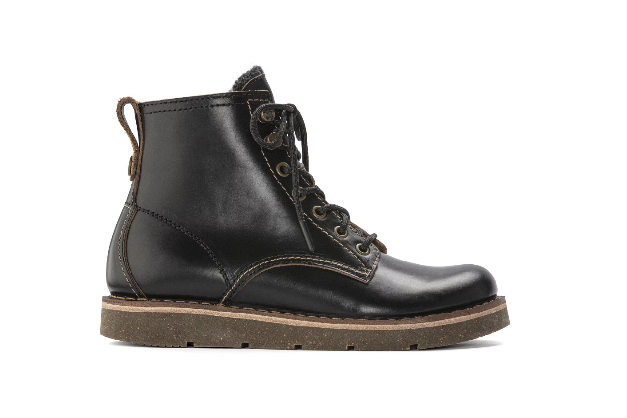 Birkenstock Birmingham Lace Women's Oiled Leather Boots Black
