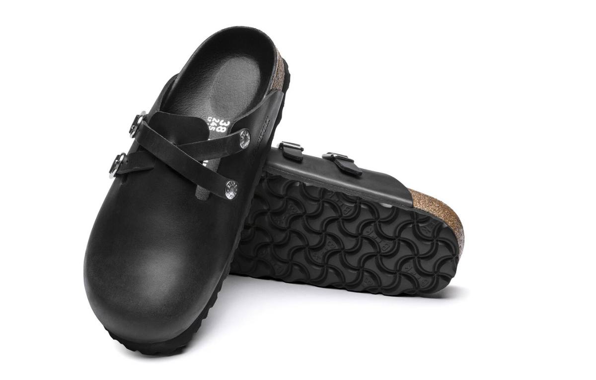 Birkenstock Blair Natural Leather Oiled Black
