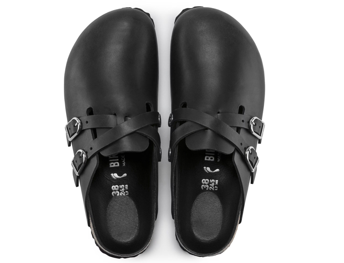 Birkenstock Blair Natural Leather Oiled Black