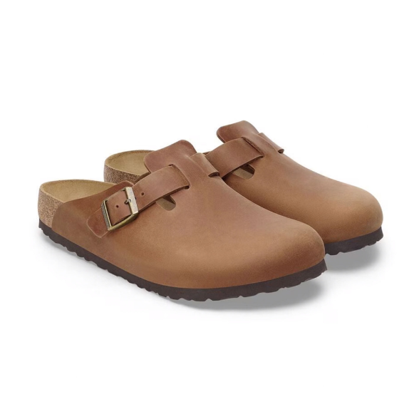 Birkenstock Boston BS Oiled Leather Cognac Clog