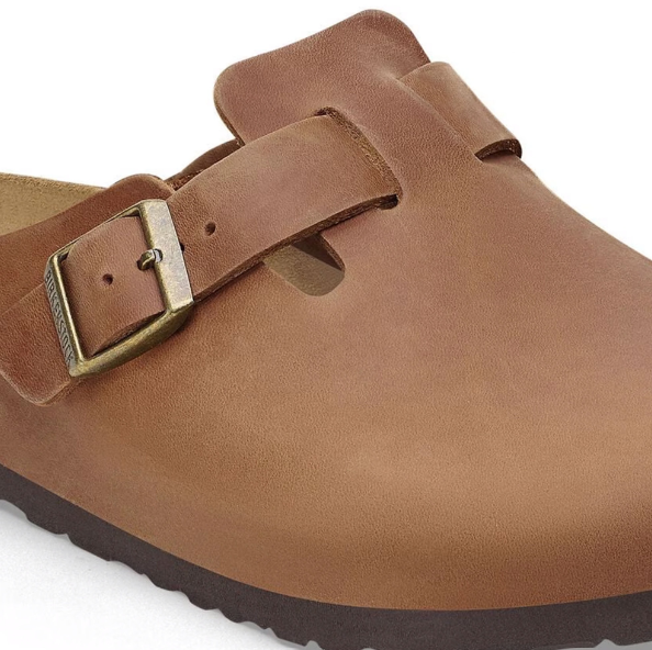 Birkenstock Boston BS Oiled Leather Cognac Clog