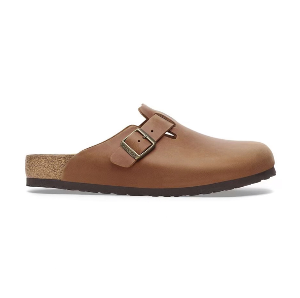 Birkenstock Boston BS Oiled Leather Cognac Clog