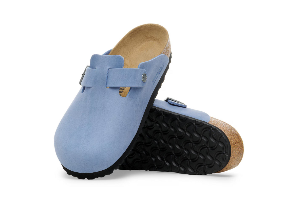 Birkenstock Boston BS Oiled Leather Elemental Blue Clog - Elemental Blue, Narrow