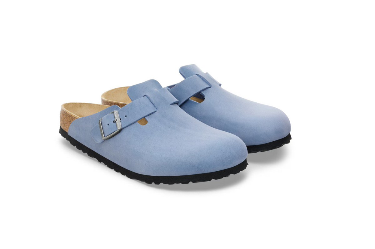 Birkenstock Boston BS Oiled Leather Elemental Blue Clog - Elemental Blue, Narrow