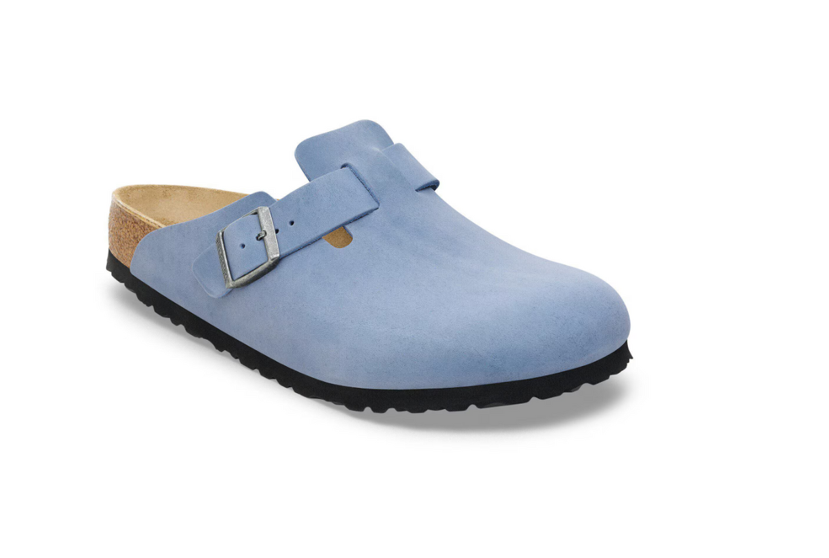 Birkenstock Boston BS Oiled Leather Elemental Blue Clog - Elemental Blue, Narrow