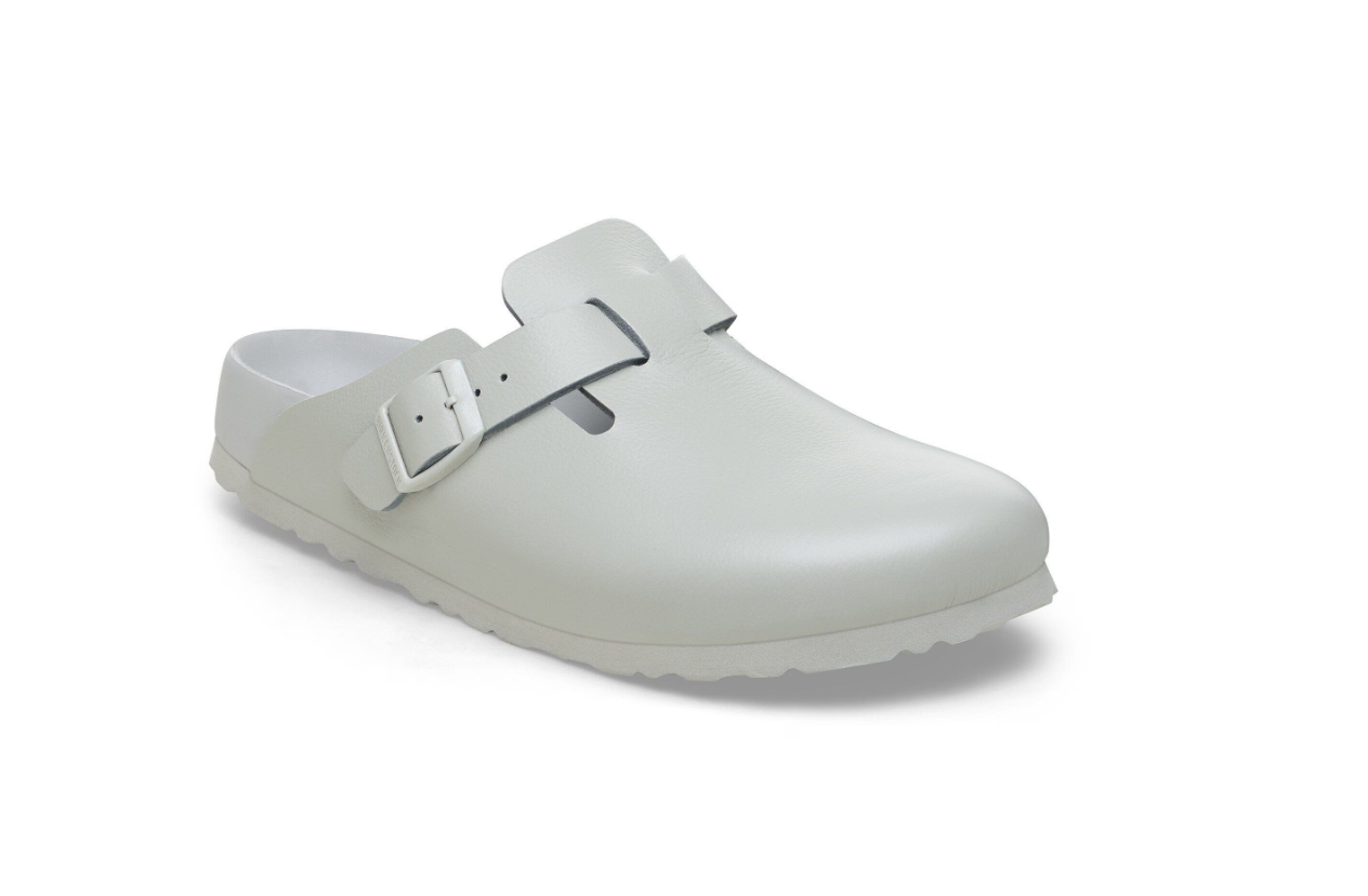 Birkenstock Boston Exquisite Natural Leather Mineral Gray