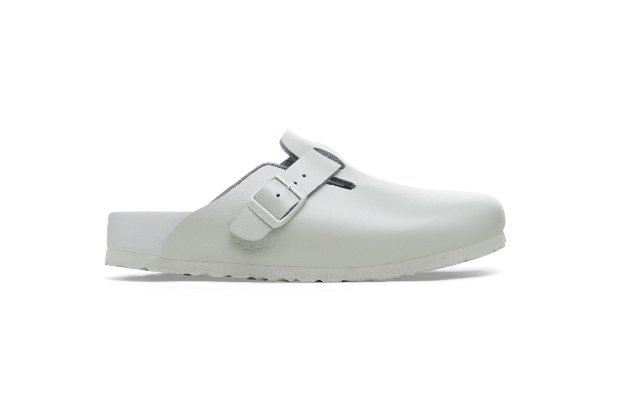 Birkenstock Boston Exquisite Natural Leather Mineral Gray