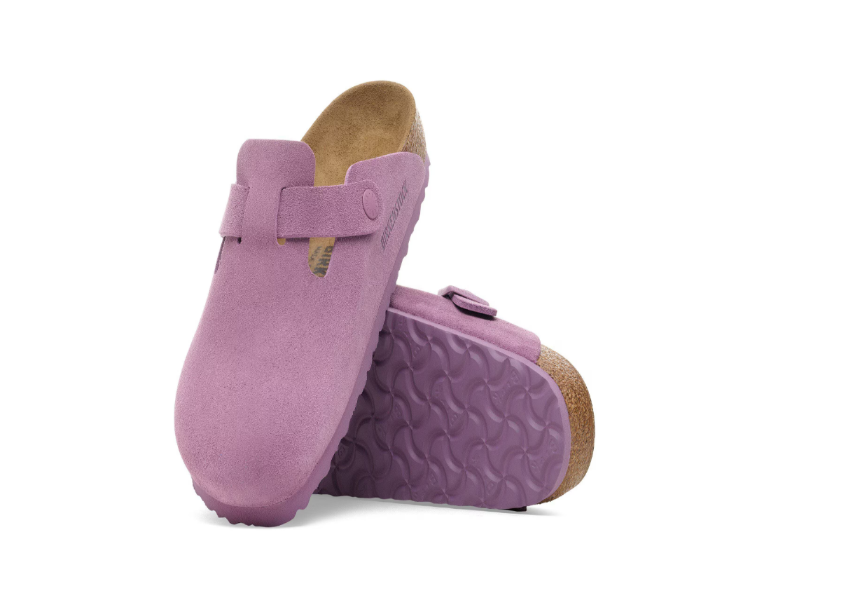 Birkenstock Boston Suede Leather Mauve