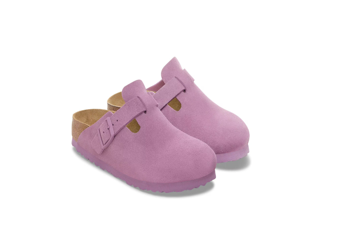 Birkenstock Boston Suede Leather Mauve