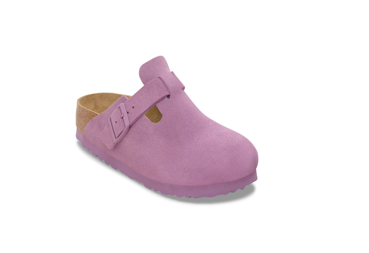 Birkenstock Boston Suede Leather Mauve