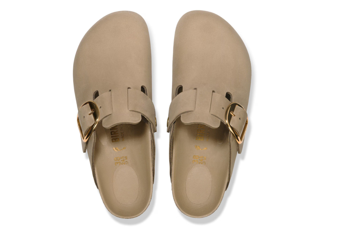 Birkenstock Boston Big Buckle Oiled Leather Tabacco Brown