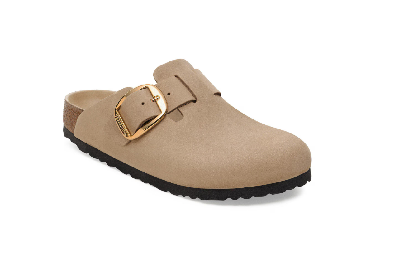 Birkenstock Boston Big Buckle Oiled Leather Tabacco Brown