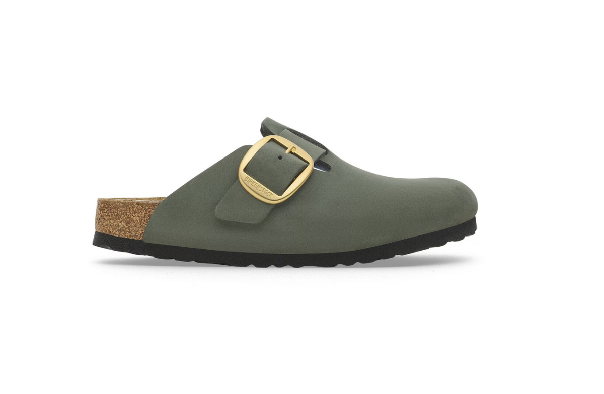 Birkenstock Boston Big Buckle Nubuck Leather Thyme