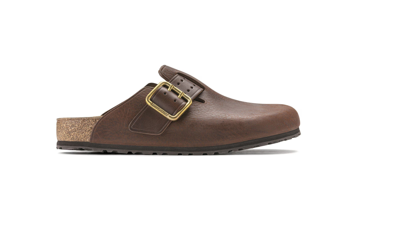 Birkenstock Boston Bold Natural Leather Roast Clog