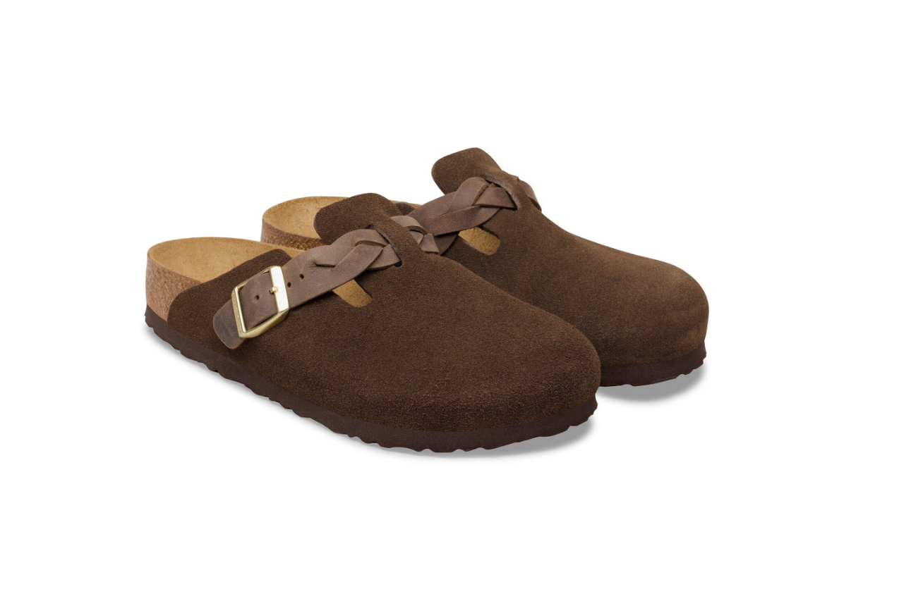 Birkenstock Boston Braided Suede Leather Carafe