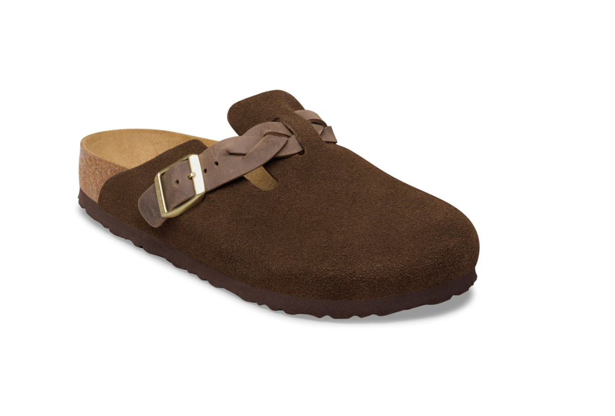 Birkenstock Boston Braided Suede Leather Carafe