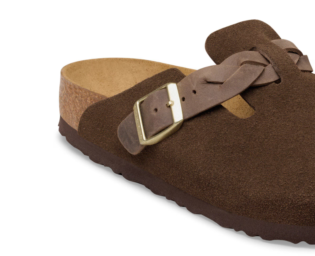 Birkenstock Boston Braided Suede Leather Carafe