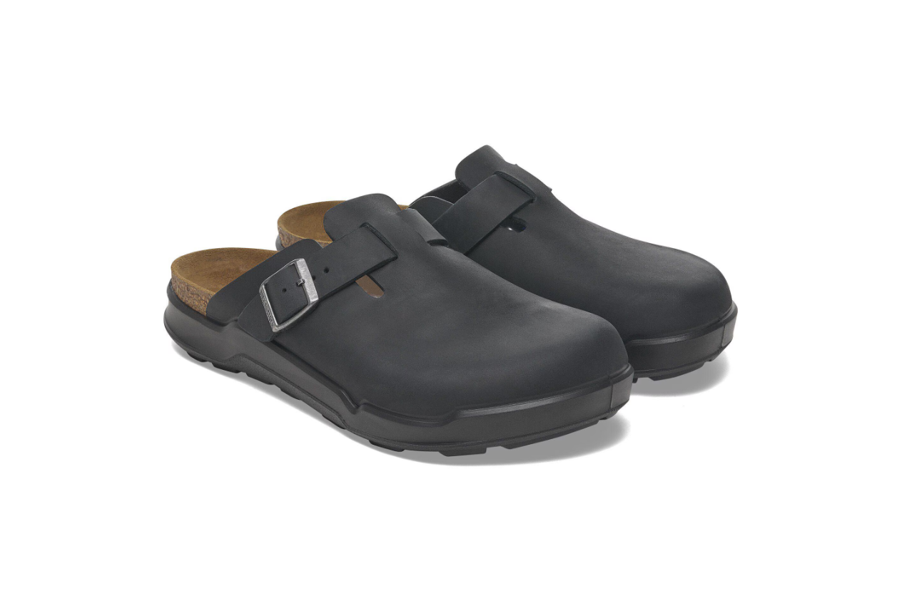 Birkenstock Boston CT Waxy Leather Black Clogs