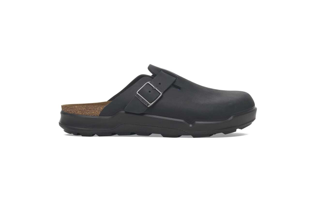 Birkenstock Boston CT Waxy Leather Black Clogs