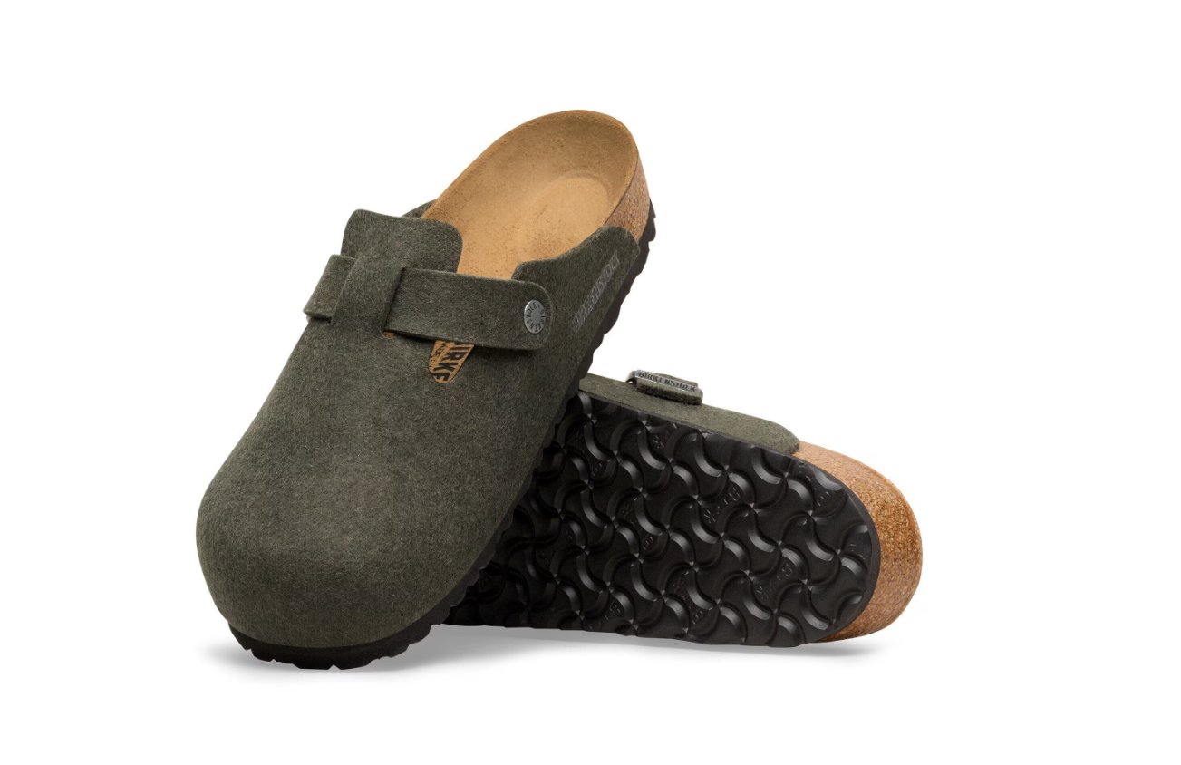 Birkenstock Boston Wool Felt Clog Thyme