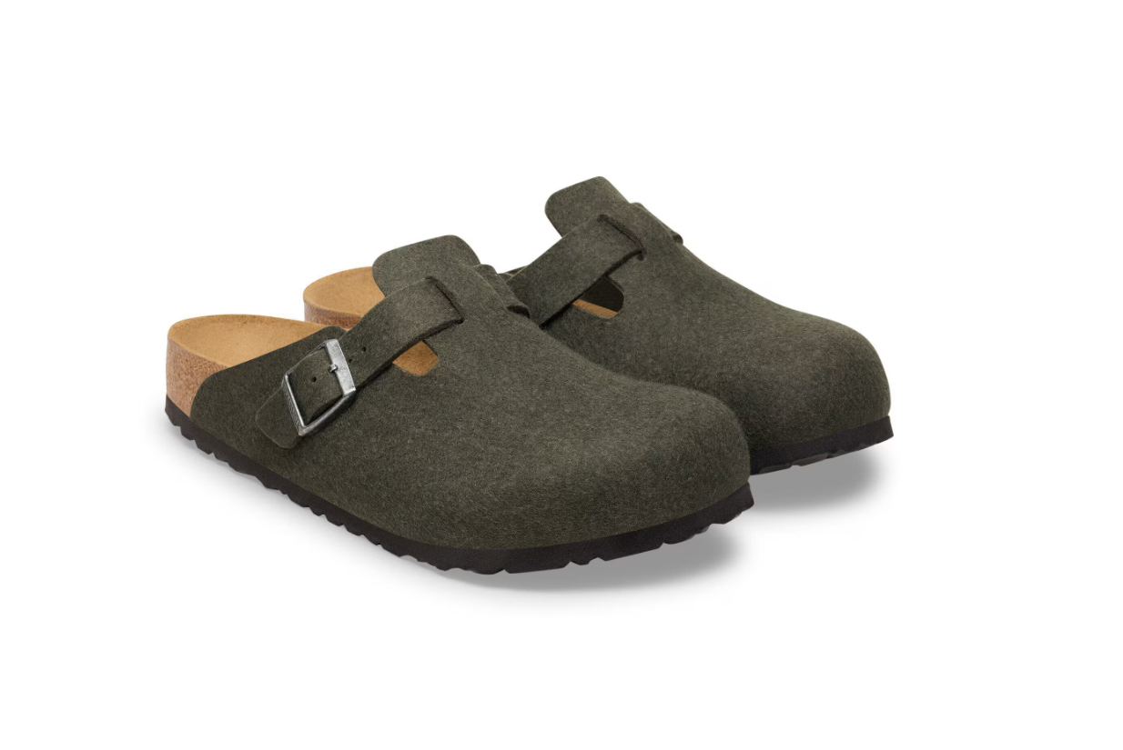 Birkenstock Boston Wool Felt Clog Thyme