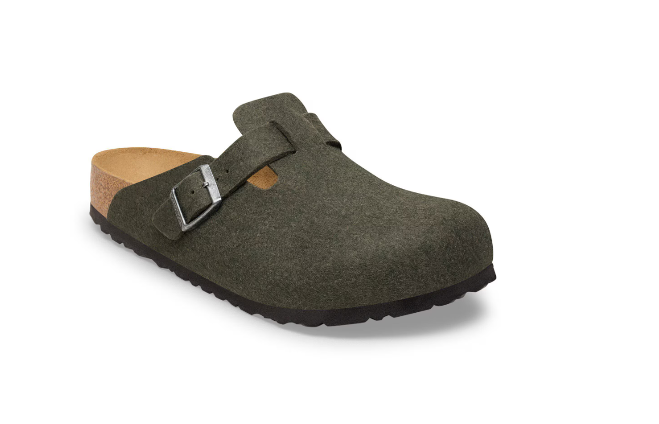 Birkenstock Boston Wool Felt Clog Thyme