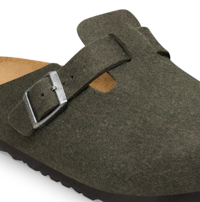 Birkenstock Boston Wool Felt Clog Thyme